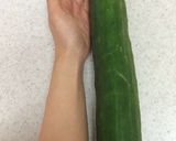 でっかいきゅうりの煮物作り方1写真