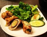 夏野菜♪ミョウガと大葉の甘辛肉巻き作り方4写真