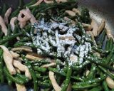 いんげんと鶏胸肉のにんにく醤油炒め♬作り方7写真