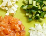 ノルウェーサーモン納豆で華やか手巻き作り方2写真