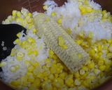 トウモロコシと鶏肉塩レモンの炊き込み御飯作り方5写真