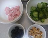 簡単かぼちゃサラダ～味付けは焼肉のタレ♪作り方3写真