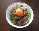 ファミコレで♪サラダ仕立ての焼き鳥丼作り方6写真