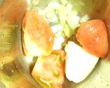 トマトとピーマン２色◆お豆腐ガスパチョ①作り方2写真