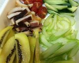 NZ産キウイとイカとセロリのマリネ作り方1写真