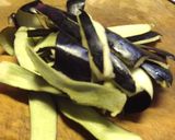 ナスの皮のきんぴら作り方1写真