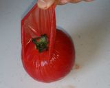 お湯要らず＊簡単にトマトの皮剥き作り方5写真