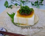 さっぱり！梅ソース冷奴作り方3写真