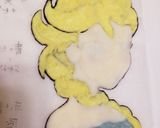 誕生日ケーキ☆アナと雪の女王デコチョコ作り方4写真