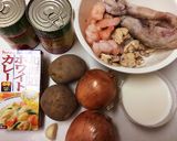 シーフードのトマトカレー作り方1写真