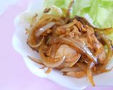 玉ねぎとスモークチキンのケチャップ炒め♪作り方6写真