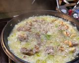 キャンプでネギ塩チキンパエリア　失敗無し作り方7写真