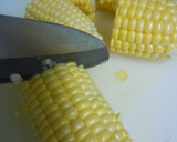 とうもろこしの炊き込みご飯作り方1写真