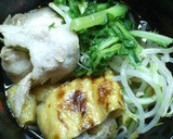 はふはふ食べる！うすあげと水菜のお鍋！作り方3写真
