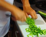 ゴーヤーと山菜・アボカドの冷やし蕎麦作り方4写真