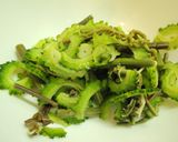 ゴーヤーと山菜・アボカドの冷やし蕎麦作り方9写真