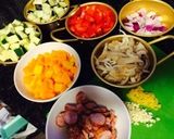 夏野菜のカレー風味スパゲティー作り方2写真