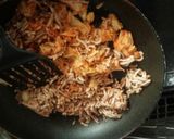 絶品!焼き肉のタレで♪キム肉のピラフ風♪作り方6写真