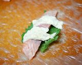サーモンと湯葉のライスペーパー揚巻作り方3写真