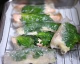 サーモンと湯葉のライスペーパー揚巻作り方5写真