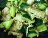 さっぱりお酢で豚肉とキュウリの中華丼作り方3写真