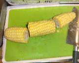 ほんのり甘くて美味しい鮭とコーンの炊き込みご飯作り方2写真