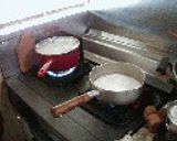 ミルクのスープパスタ!作り方1写真