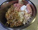 繊維質豊富★茸・根菜・おから鶏ハンバーグ作り方3写真