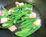♪インゲンとベーコンのバター醤油炒め♪作り方4写真