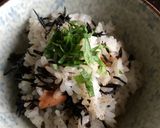 ひじき梅ご飯作り方3写真
