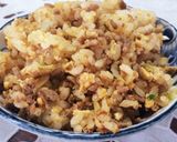 ピリ辛肉味噌で稲庭うどん＆チャーハン作り方7写真
