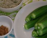 簡単！オクラしらす梅たたきあえ作り方1写真