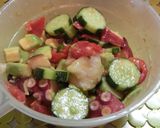 タコとたっぷり野菜のサラダ作り方3写真