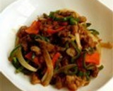 ピーマンと豚こま肉のオイスター炒め作り方5写真