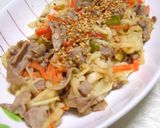 切干大根と豚肉をごまダレ炒め♪作り方6写真