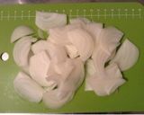 玉ねぎのかき玉スープ作り方1写真