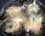 彩りキレイ！ささぎ豆のかき揚げ作り方3写真