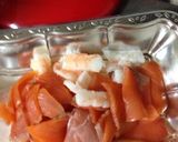 夏野菜！トマトとシーフードの冷製パスタ作り方4写真