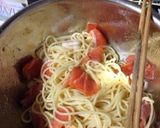 夏野菜！トマトとシーフードの冷製パスタ作り方5写真