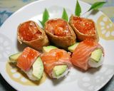 サーモン親子稲荷作り方5写真