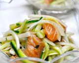 簡単◎切って盛るだけサーモン野菜サラダ作り方3写真