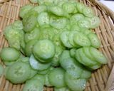胡瓜となめ茸の小鉢作り方1写真