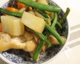 鶏手羽元と根菜の煮物作り方12写真