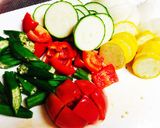 簡単夏野菜カレー作り方1写真