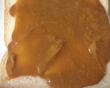 食パンでおやつ☆キャラメルチーズトースト作り方2写真