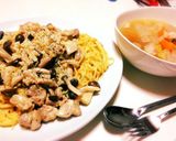 ほうれん草とベーコンのミルクスープスパ作り方7写真