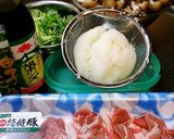 豚肉ときのこのおろしポン酢作り方1写真