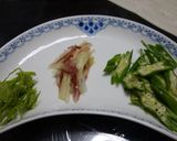 オクラと茗荷の冷製パスタ作り方2写真