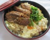 手軽＆栄養満点！さんま蒲焼チーズ豆腐丼作り方6写真