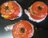 旬のﾄﾏﾄのｵｰﾌﾞﾝ焼き♡ｲﾀﾘｱﾝ風作り方9写真